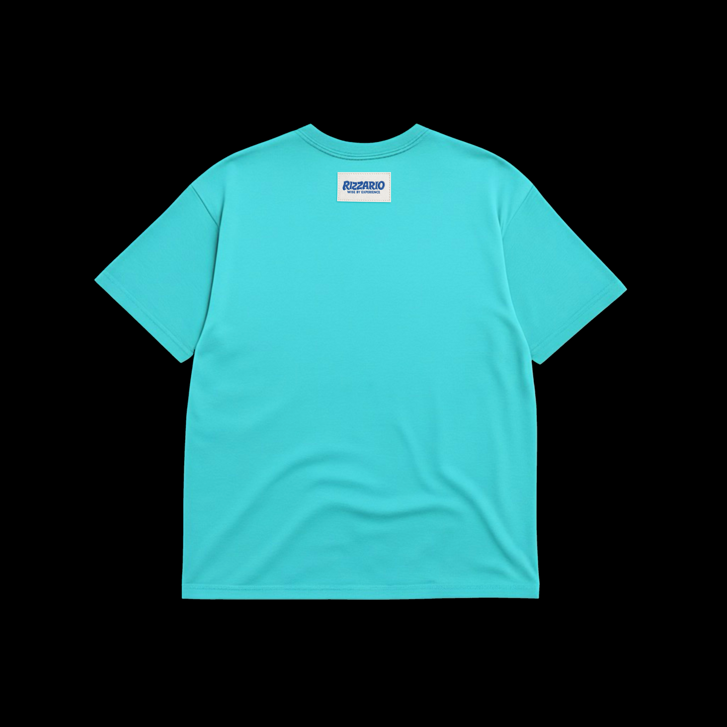 Cyan and blue Oversized T-shirt