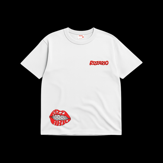 Red and white Oversized T-shirt